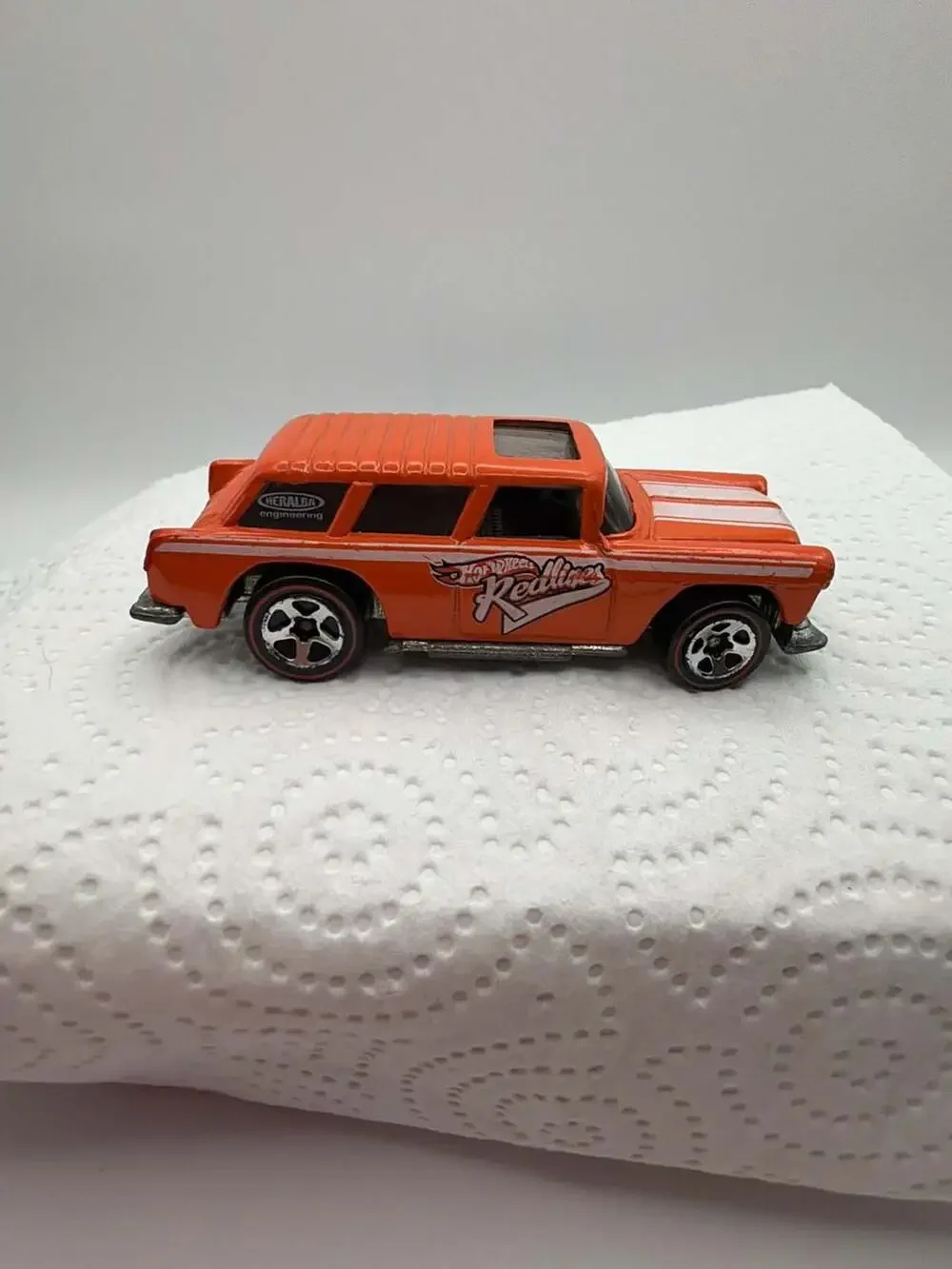 Hot Wheels 2002 Redline Series 1969 Chevy Nomad Orange Diecast Car